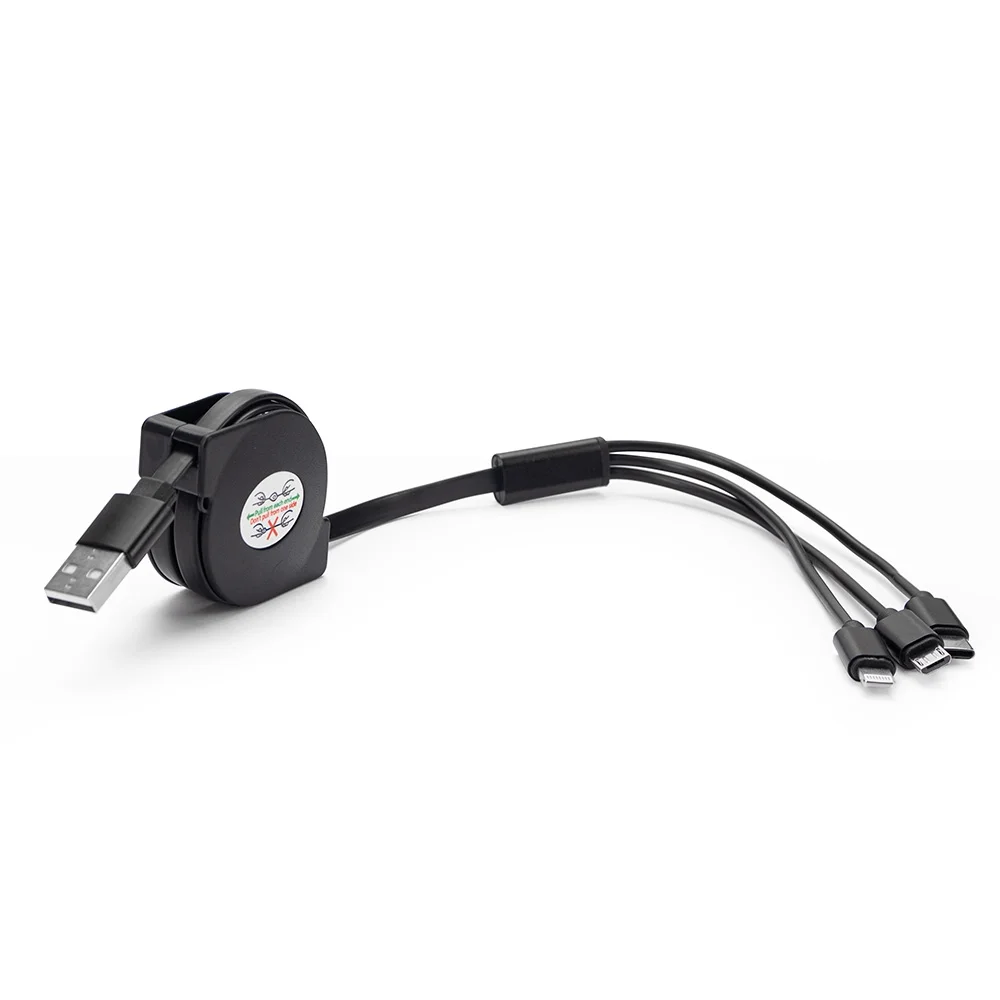 Cabo Retrátil USB 3 em 1 L010338b