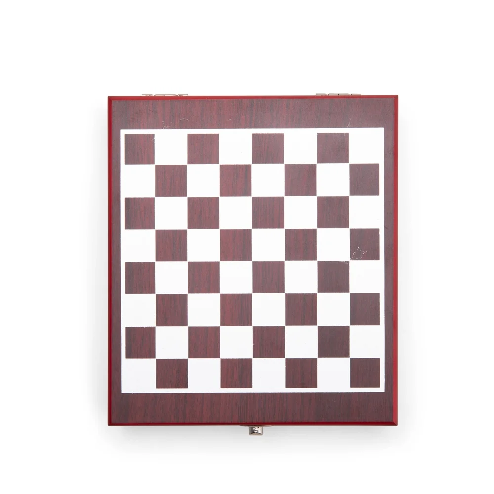Kit Vinho e Jogo de Xadrez 4 Peças (Vermelho) L019125