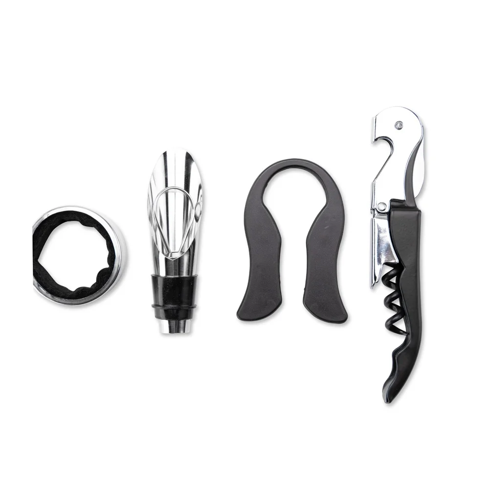 Kit Vinho e Jogo de Xadrez 4 Peças (Vermelho) L019125