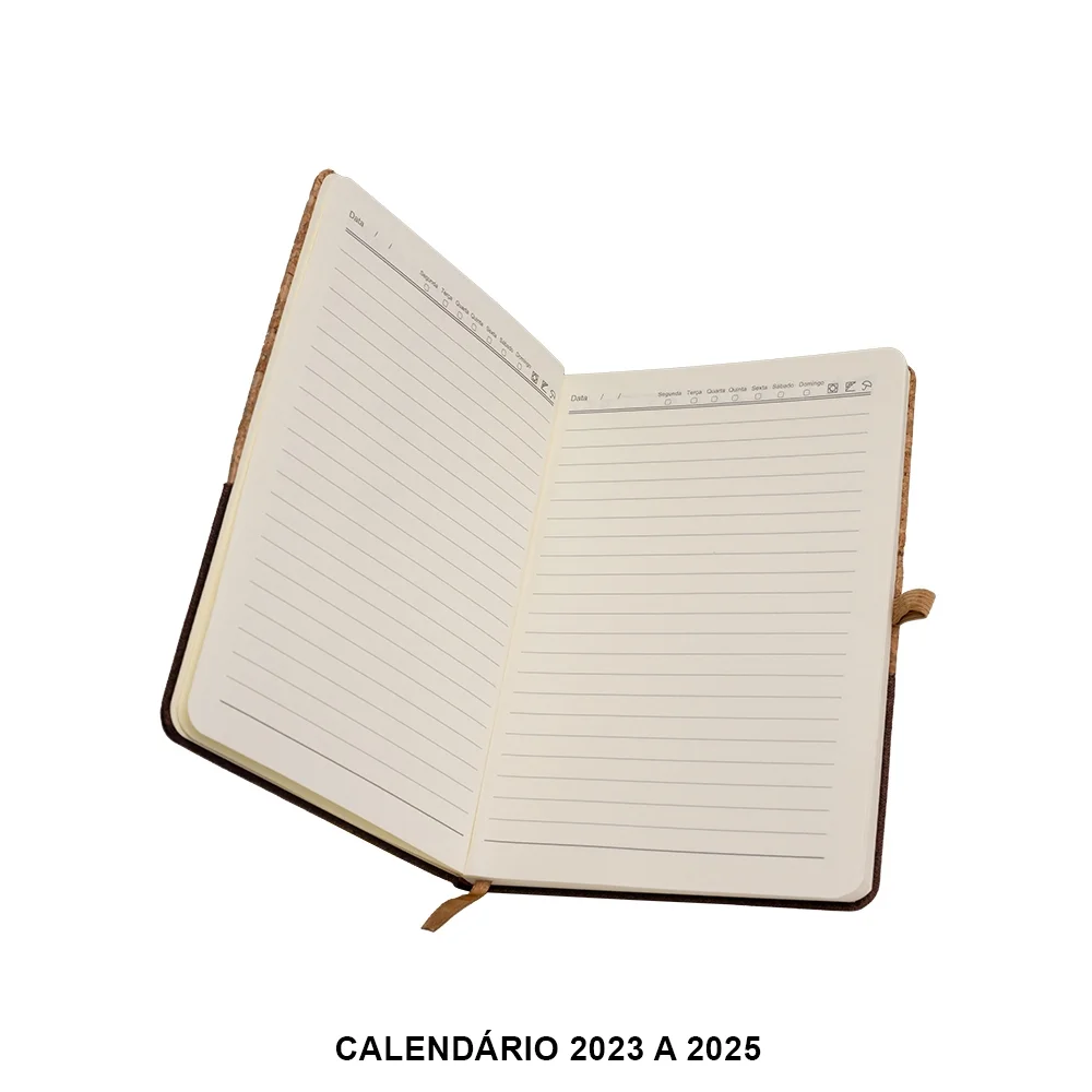 Caderneta A5 em Cortiça e Linho com Calendário L018112