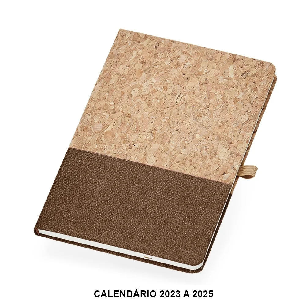 Caderneta A5 em Cortiça e Linho com Calendário L018112