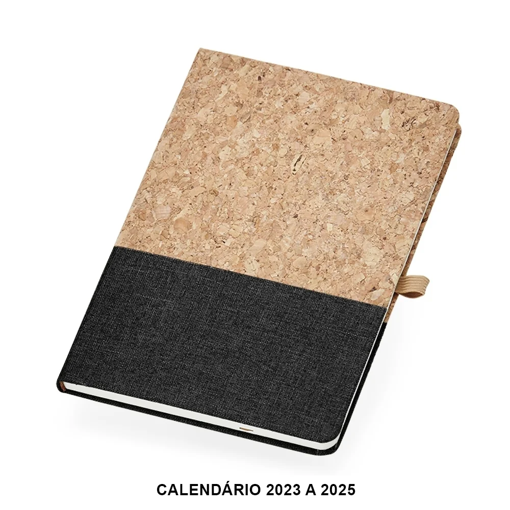 Caderneta A5 em Cortiça e Linho com Calendário L018112
