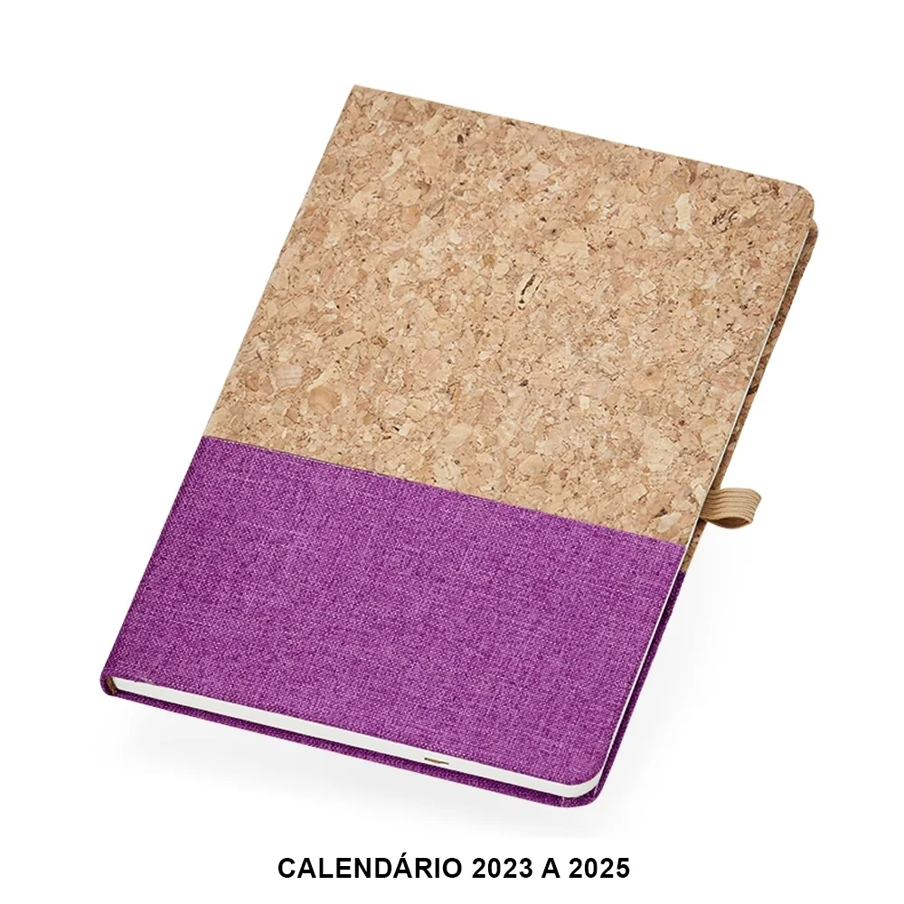 Caderneta A5 em Cortiça e Linho com Calendário L018112