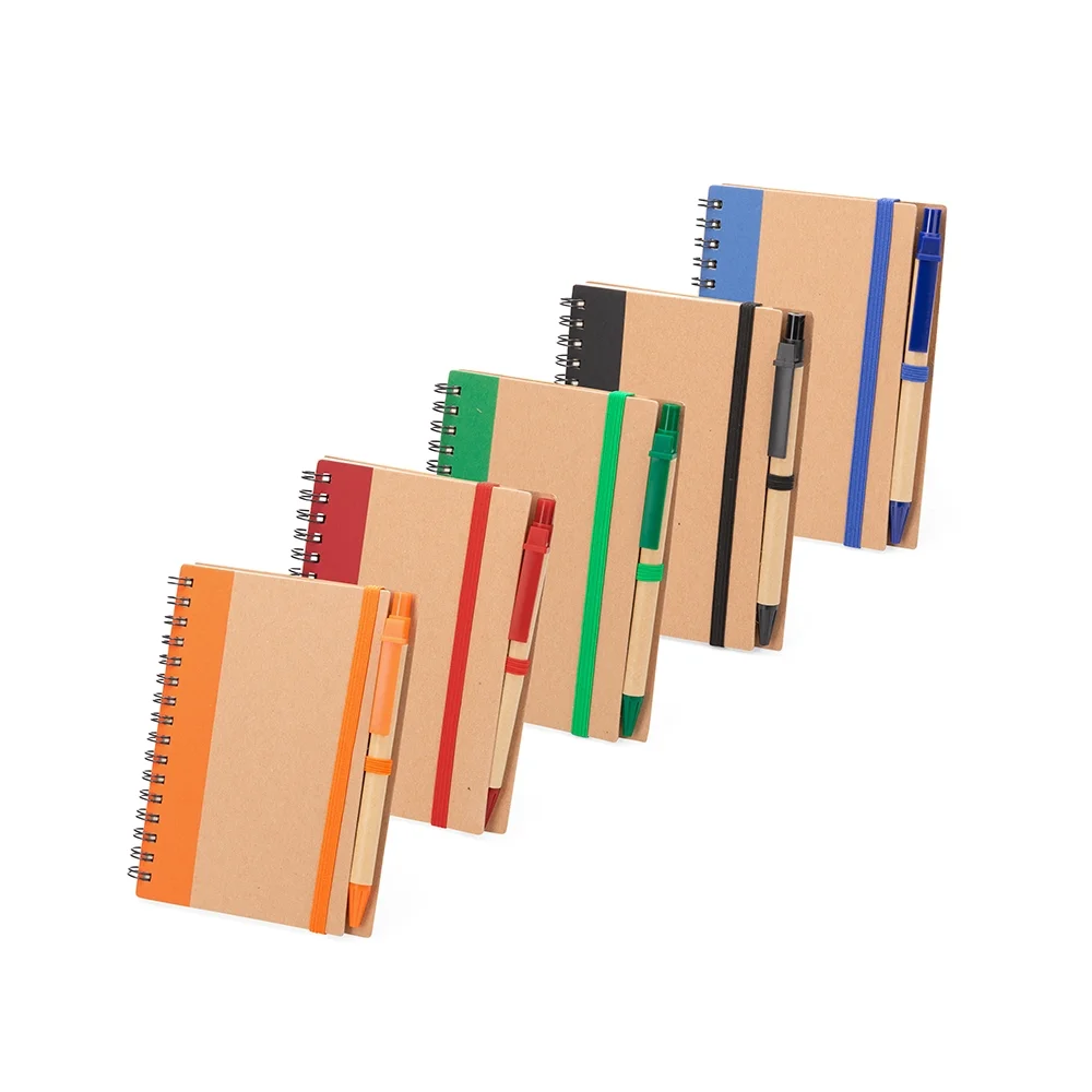 Caderno Ecológico Personalizado com Caneta L019136
