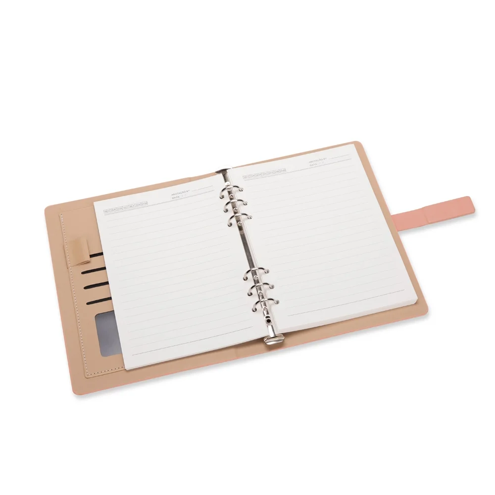 Caderno Fichário Executivo em Couro Sintético L019140
