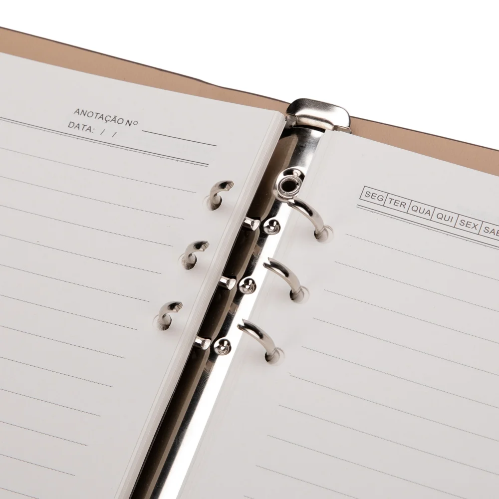 Caderno Fichário Executivo em Couro Sintético L019140
