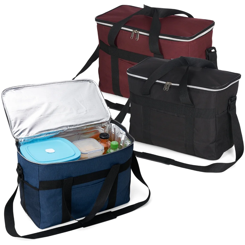Bolsa Térmica Grande com Bolsos Laterais em Tela L018605