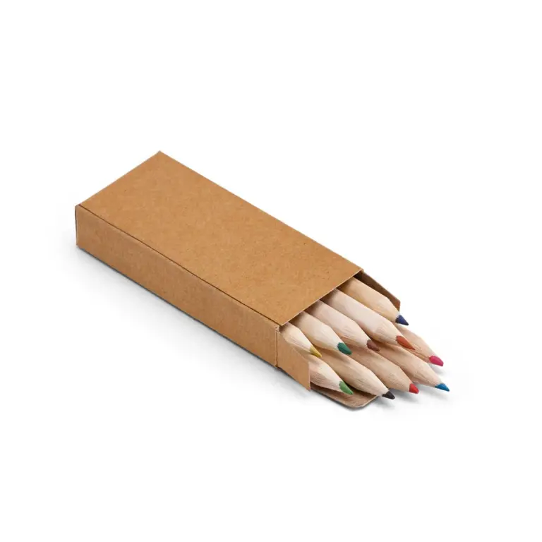 Mini Estojo de Lápis de Cor em Tubo Kraft L051931