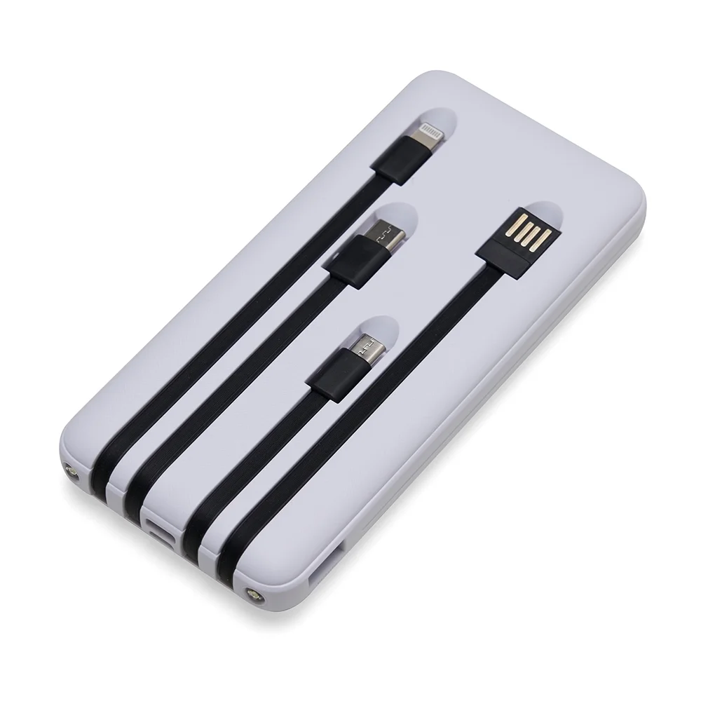 Carregador Portátil Power Bank Slim (Plástico) L004052