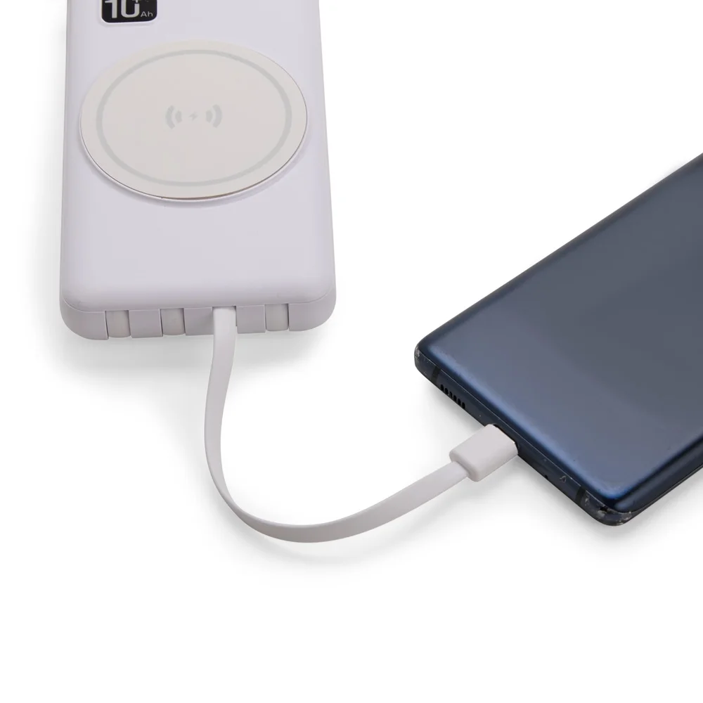 Carregador Power Bank com Cabos Embutidos L009145