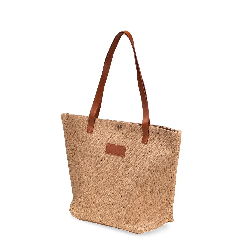 Bolsa Palha Trançada L009177