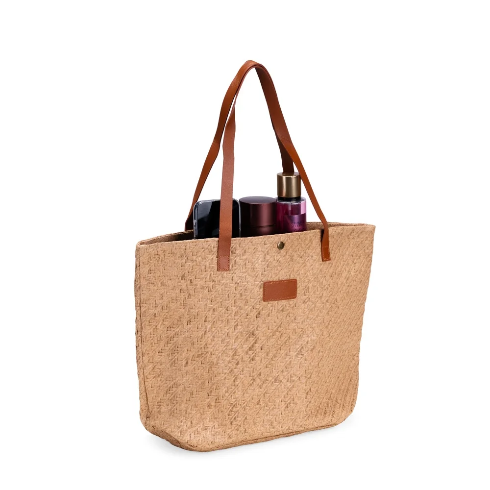 Bolsa Palha Trançada L009177