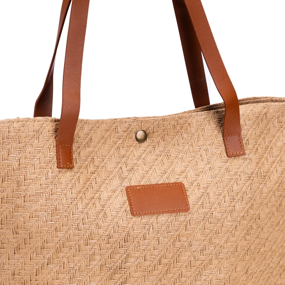 Bolsa Palha Trançada L009177