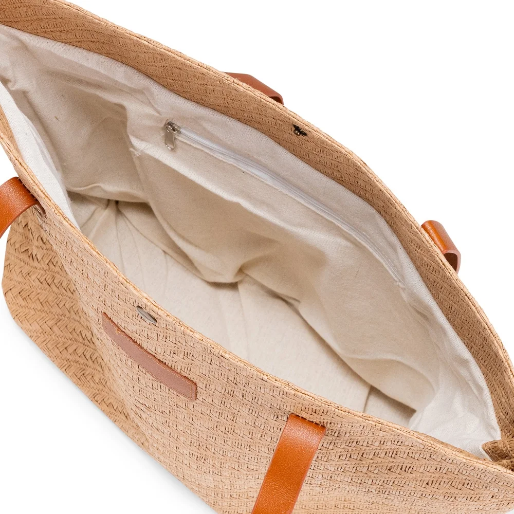 Bolsa Palha Trançada L009177
