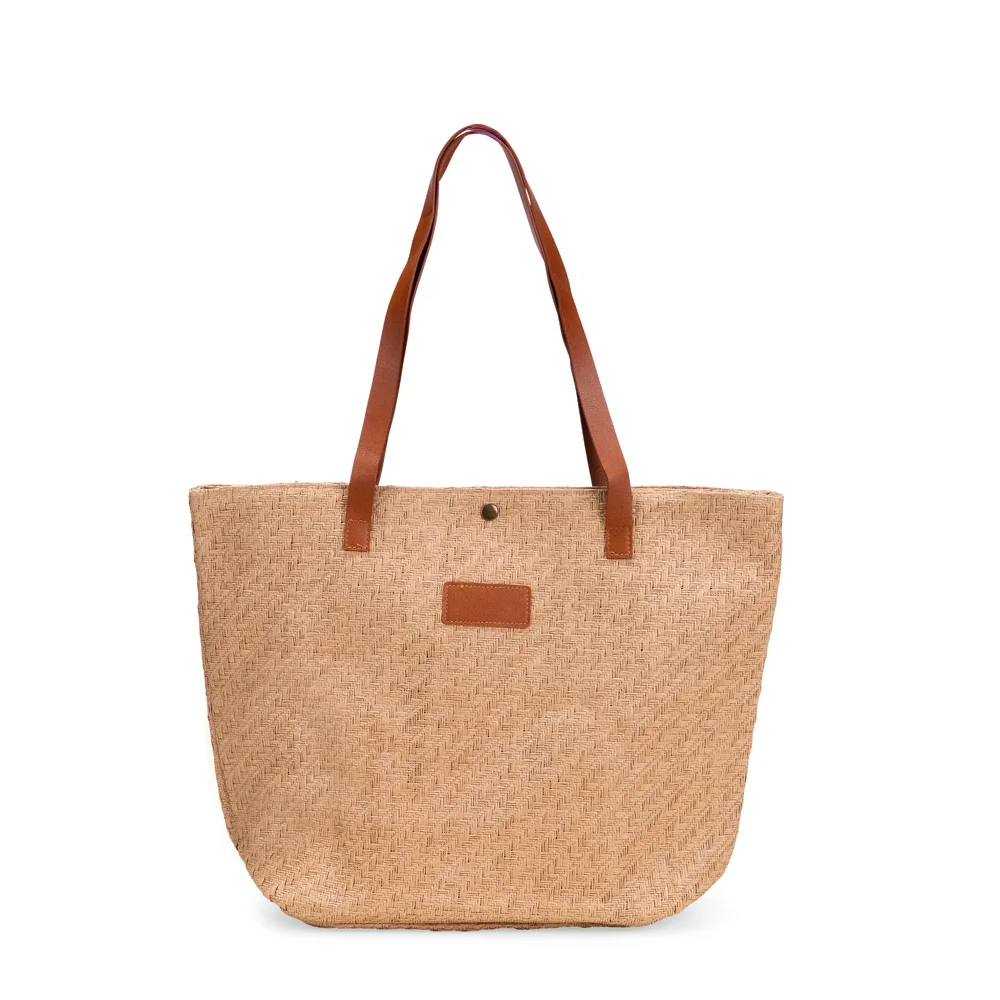 Bolsa Palha Trançada L009177