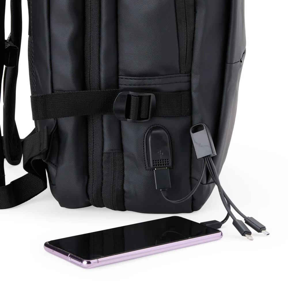 Mochila Expansível de Couro Sintético 36 Litros L008084
