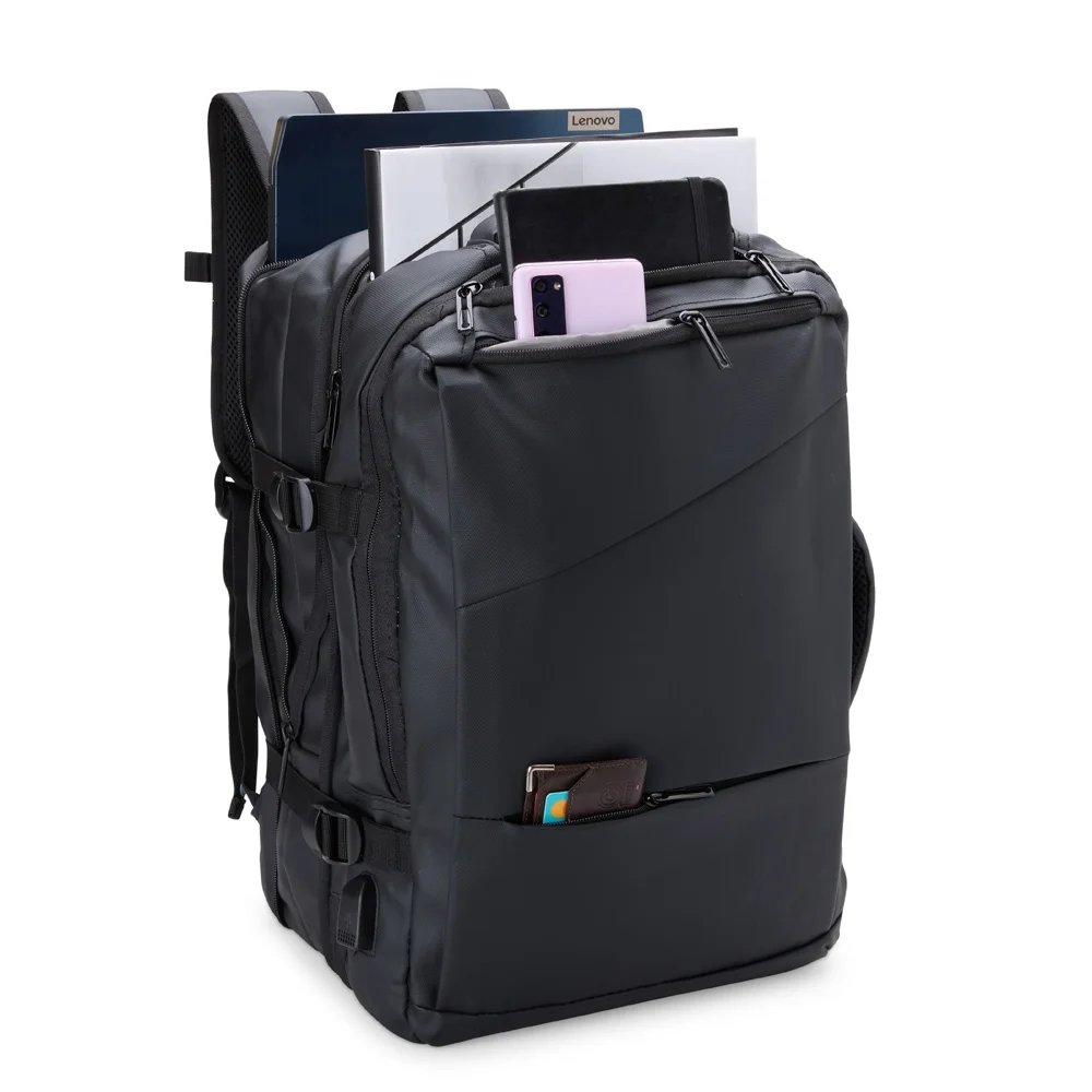 Mochila Expansível de Couro Sintético 36 Litros L008084
