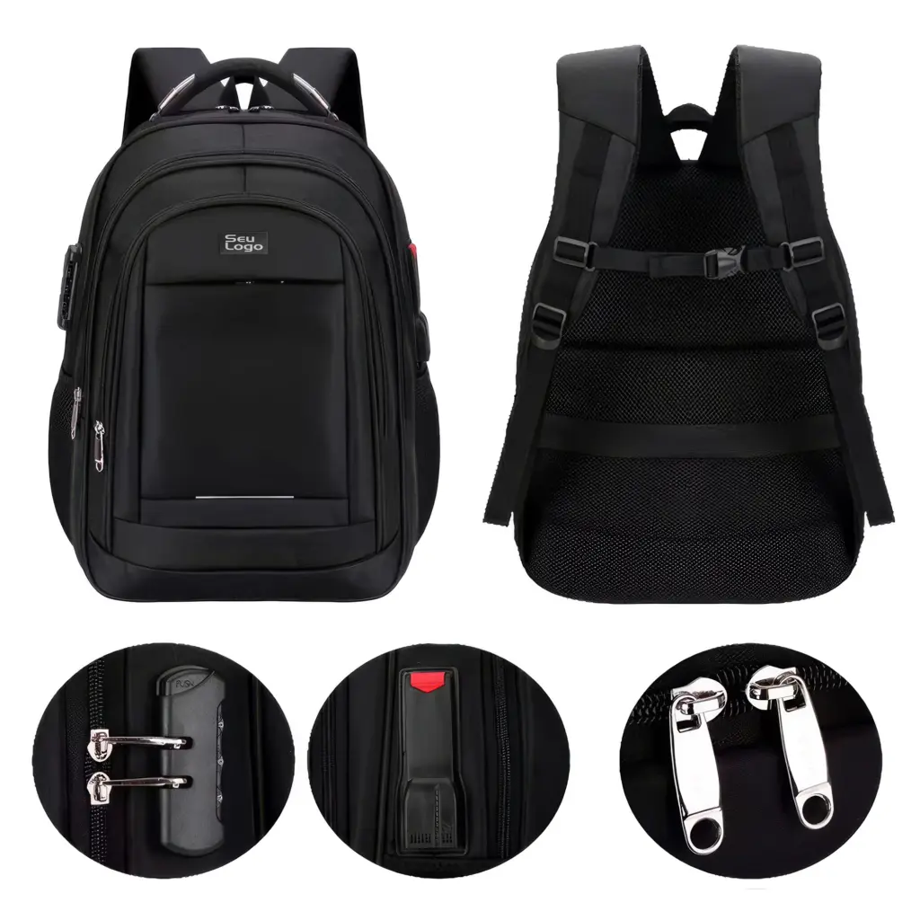 Mochila Executiva Reforçada com Cabo de Aço L0MOCH03