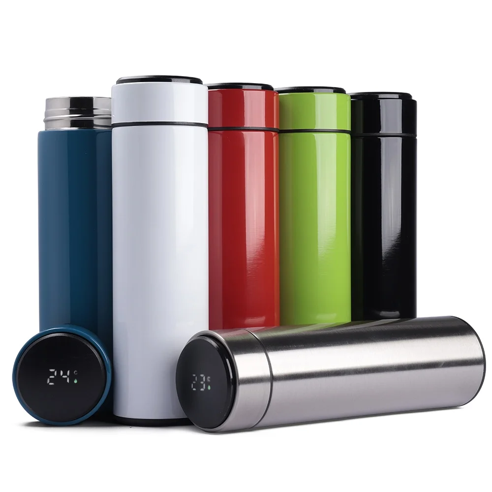 Garrafa Inox 450 ml com Display LED L014644