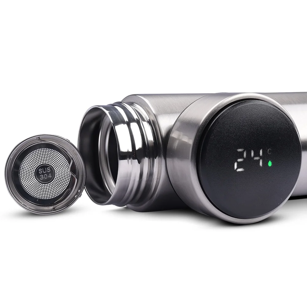 Garrafa Inox 450 ml com Display LED L014644