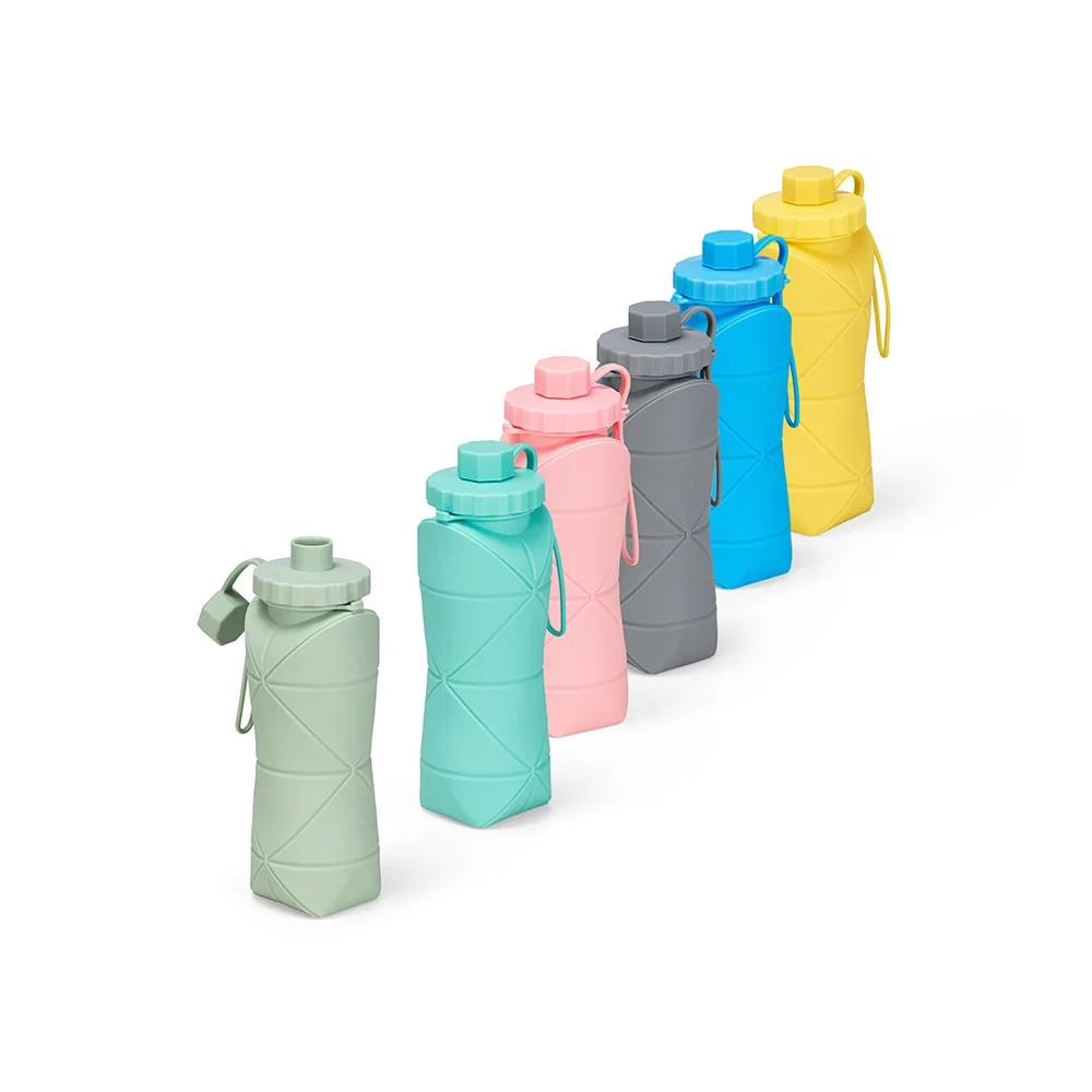 Garrafa Dobrável Silicone 600ml L019170